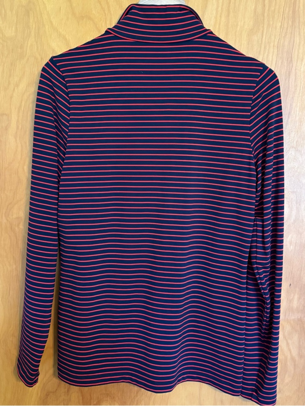 LOHLA Sport Navy & Red Striped Quarter-Zip Pullover Women Size M/L Golf - Picture 4 of 6